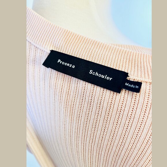 Proenza Schouler Pink Dip Tie Dye Long Sleeve Top - Size M - Picture 13 of 14